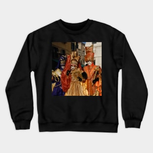 Carnival Goers in Costume, Venice Crewneck Sweatshirt